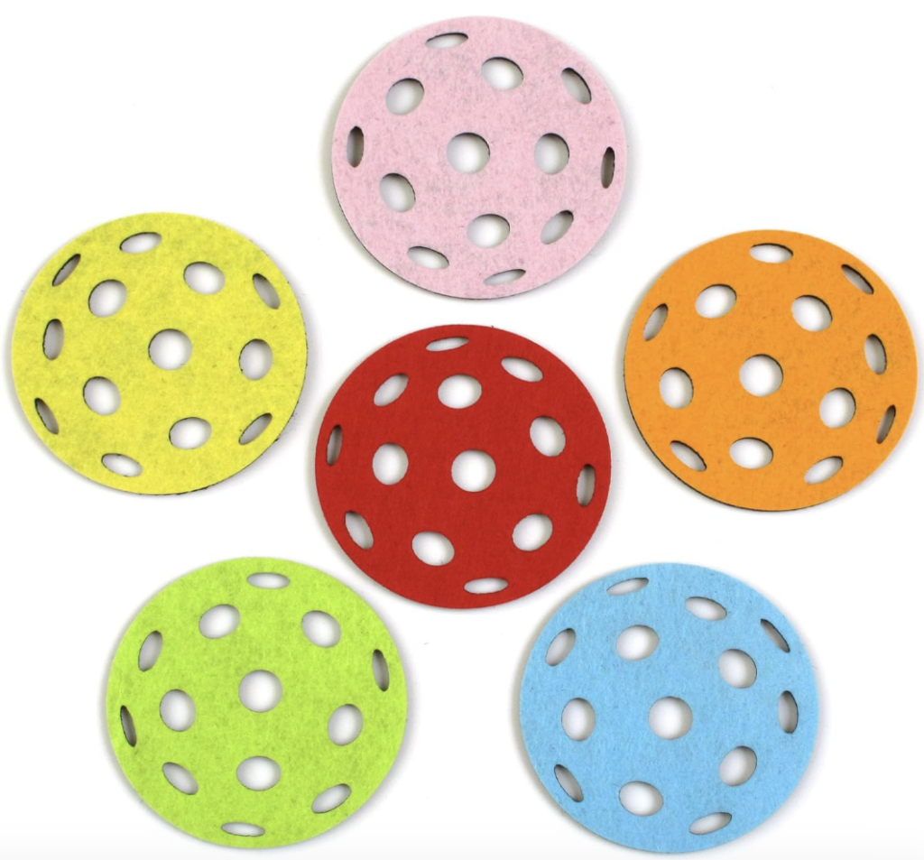 Pickleball Charcuterie Board and Pickleball Coasters